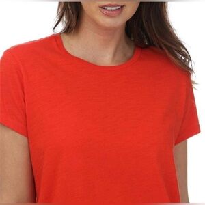 Workshop Republic Clothing Red corset crossed Short Sleeves T-Shirt size Medium